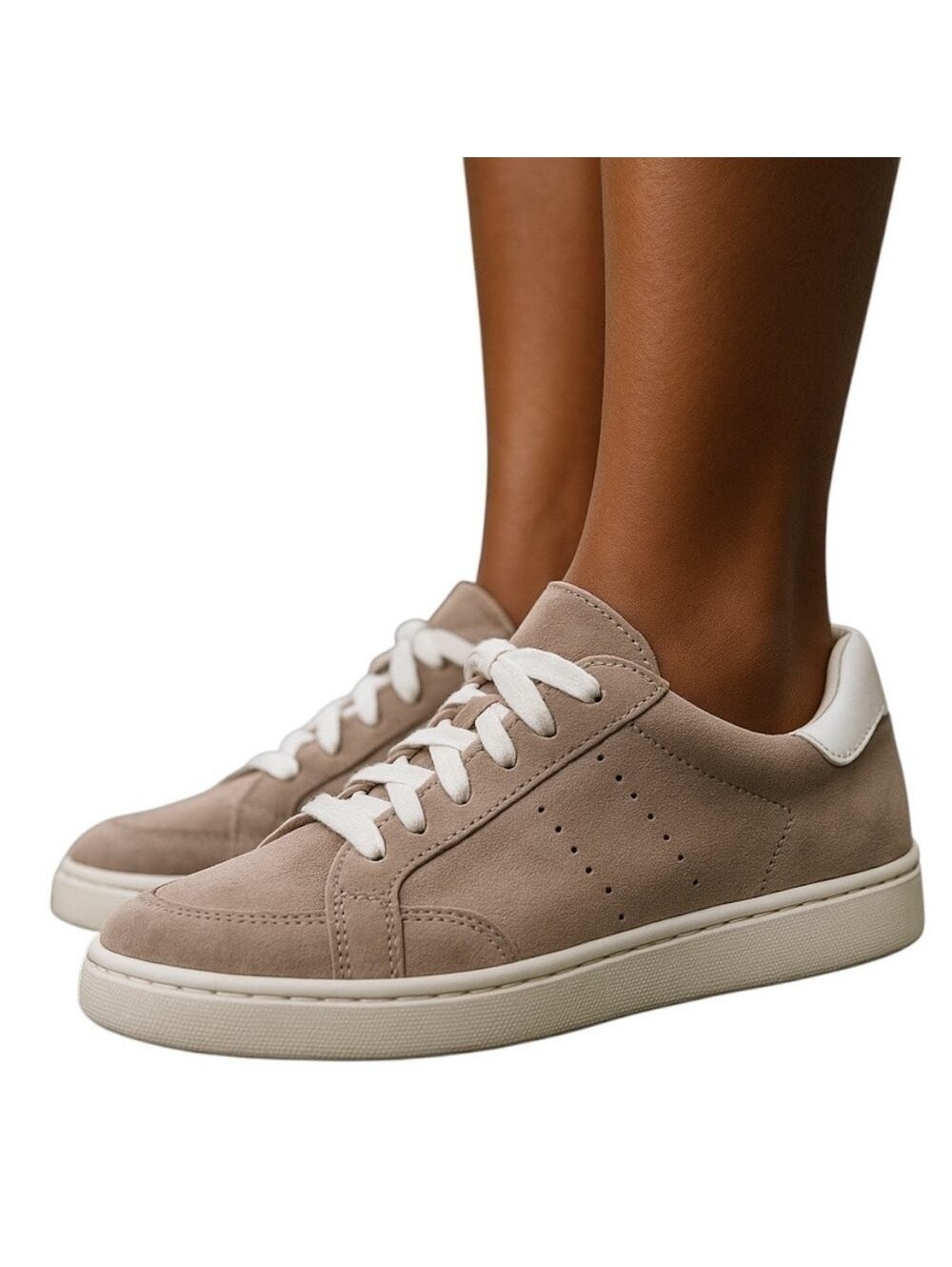 Old Navy Womens Comfort Light Taupe Classic Sneakers Size 8